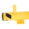 Vestil Steel Floor Stop Bollard 48 In. Length with 42 In. Height With Handrail Yellow FSBOL-48-HR - alternate 4